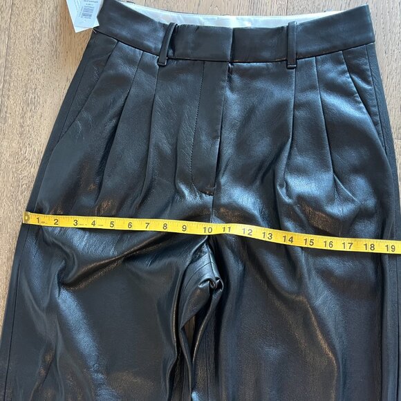 Wilfred - Effortless Pants - Black Vegan Leather - Size 6 BNWT - Picture 6 of 10